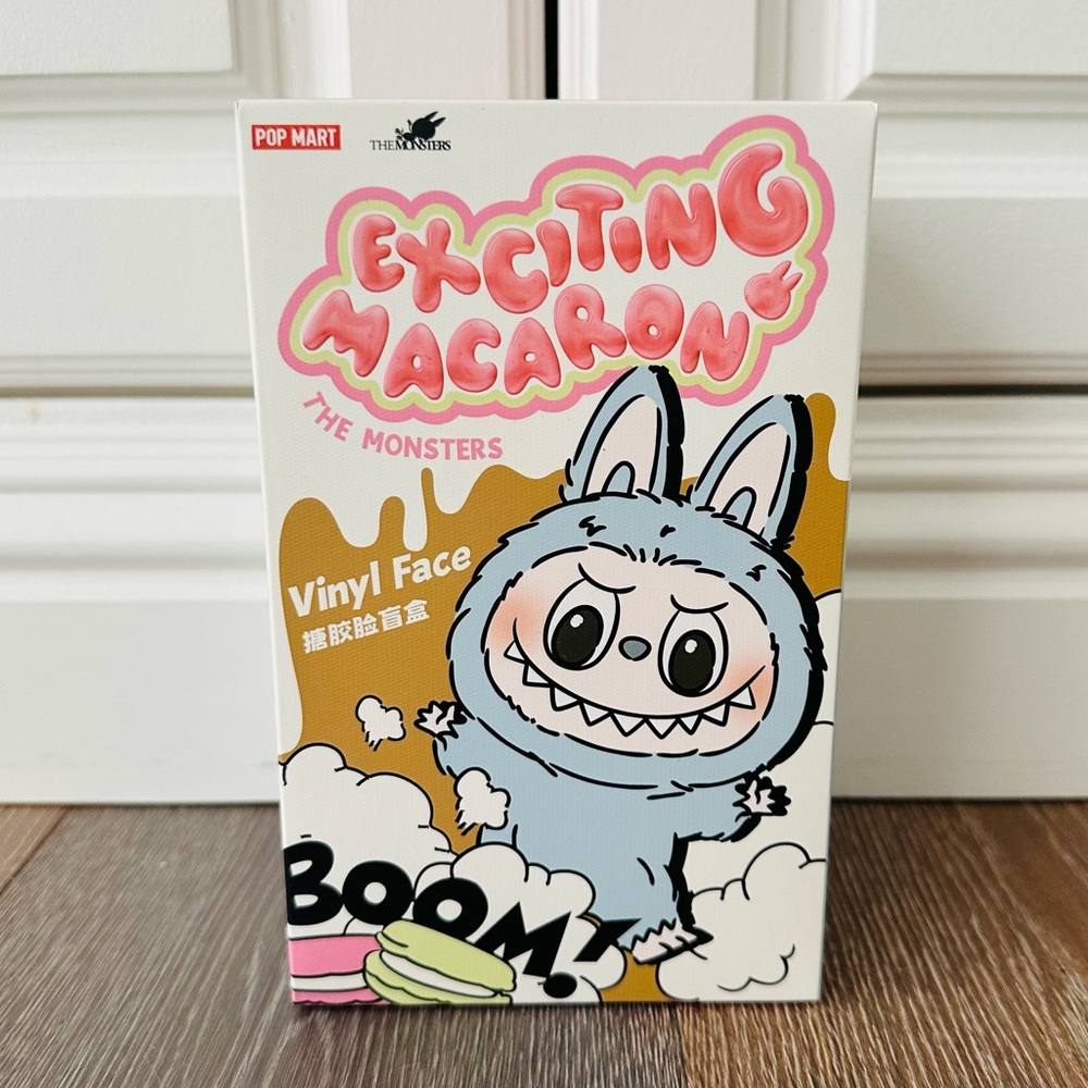 Authentic Pop Mart exciting Macaron Labubu Soymilk The Monsters Plush Charm NEW